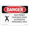Signmission OSHA Danger Sign, Non-Permit Confined Space, 10in X 7in Decal, 10" W, 7" H, Landscape OS-DS-D-710-L-1498 - alternate 1